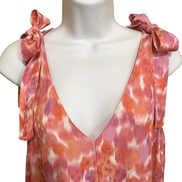 REVOLVE X Amanda Uprichard Pruitt Rosato Tiered Mini Dress Flowy SZ M Resort - Picture 6 of 16